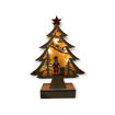 Picture of CHRISTMAS TREE SANTA WITH LIGHT 23CM
